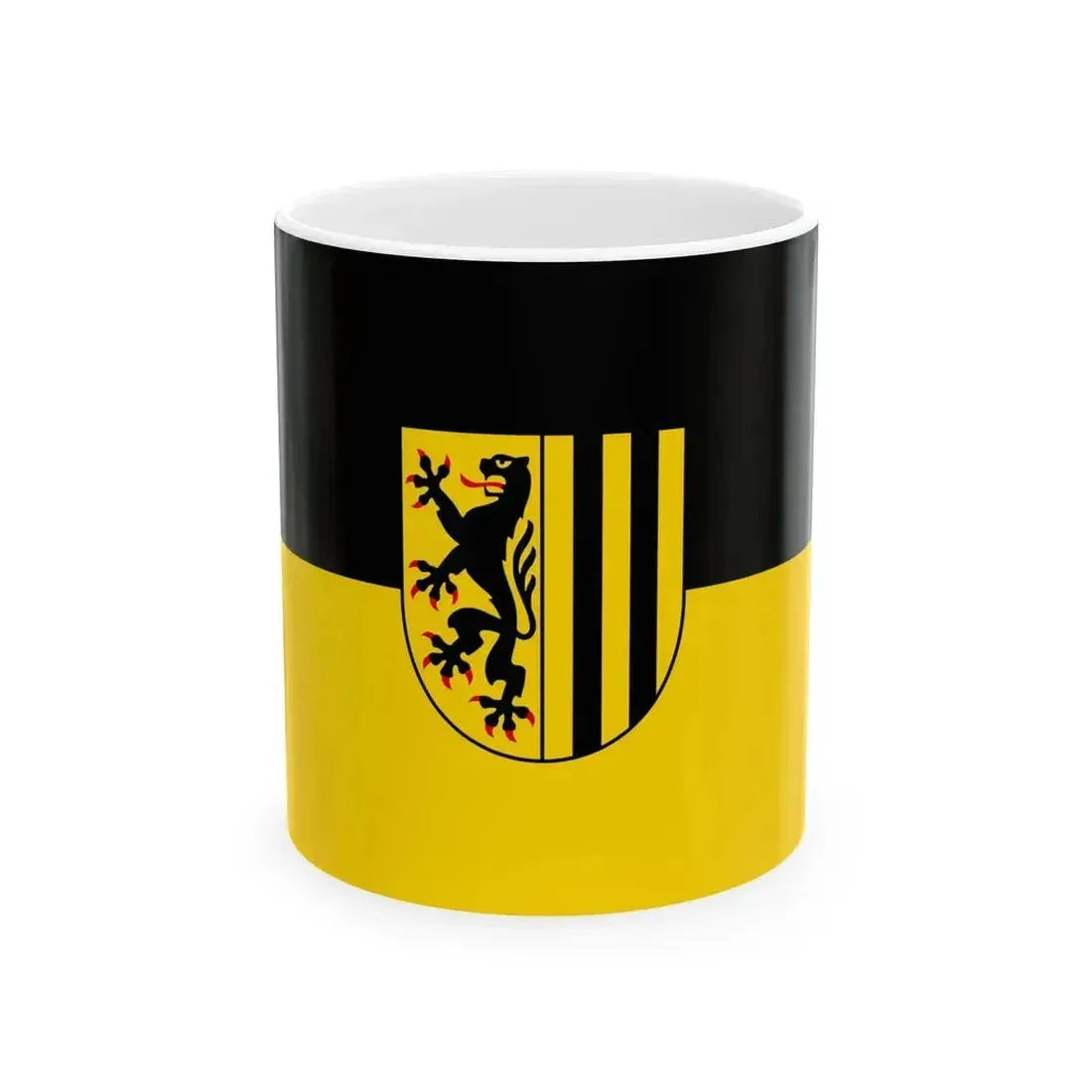 Flag of Dresden old version (Germany) White Coffee Mug 11oz - Go Mug Yourself