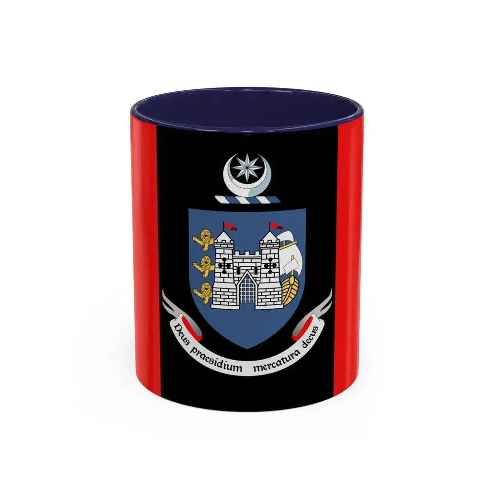 Flag of Drogheda Ireland - Accent Coffee Mug 11oz Navy - Go Mug Yourself
