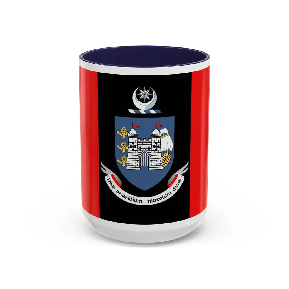 Flag of Drogheda Ireland - Accent Coffee Mug 15oz Navy - Go Mug Yourself