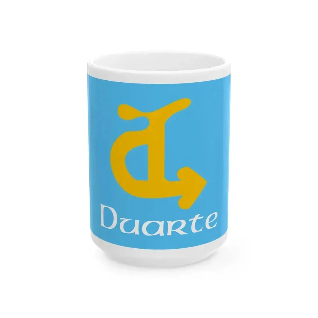 Flag of Duarte California (United States) White Coffee Mug 15oz - Go Mug Yourself
