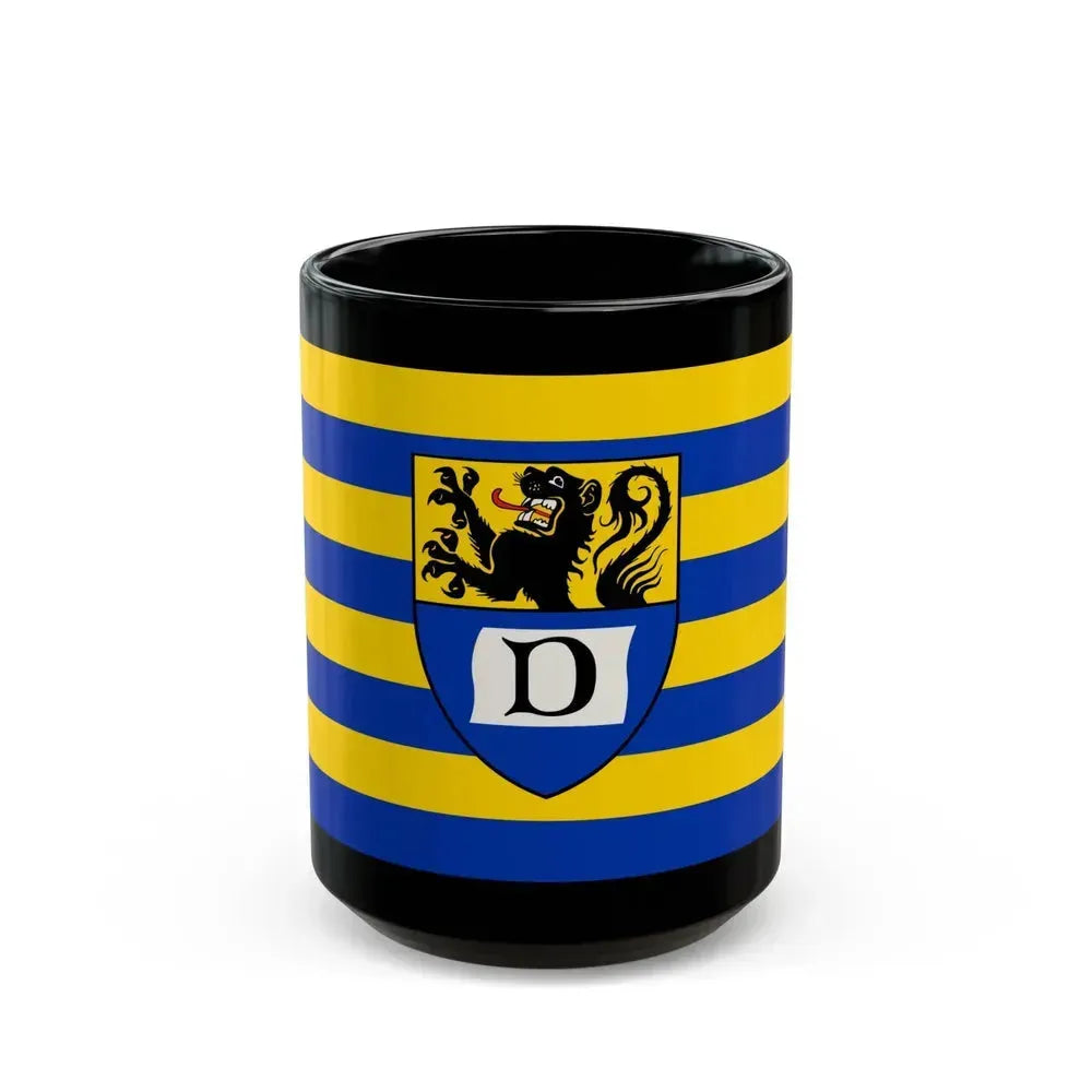 Flag of Dueren Germany - Black Coffee Mug 15oz - Go Mug Yourself