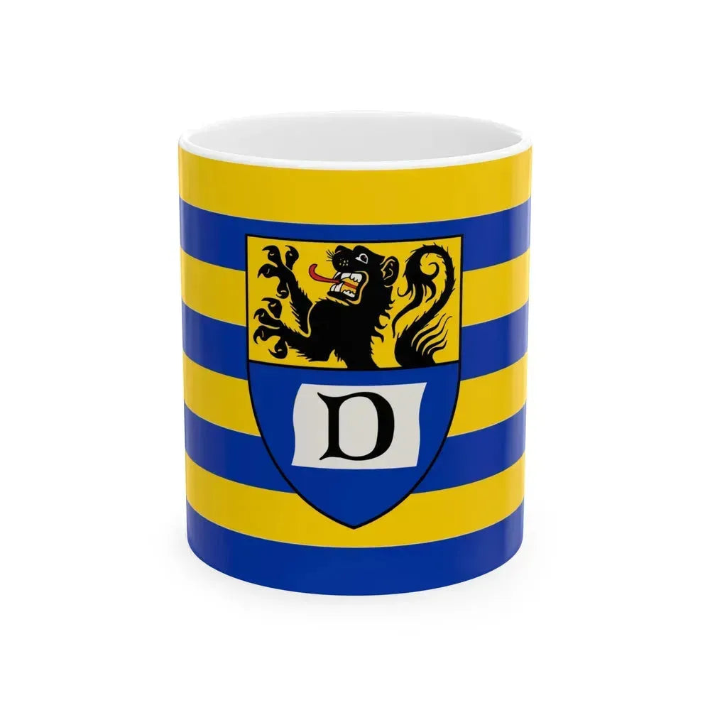 Flag of Dueren Germany - White Coffee Mug 11oz - Go Mug Yourself