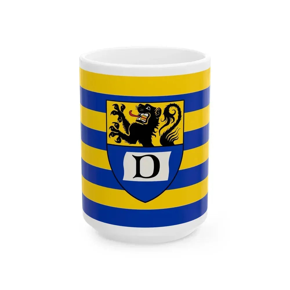 Flag of Dueren Germany - White Coffee Mug 15oz - Go Mug Yourself