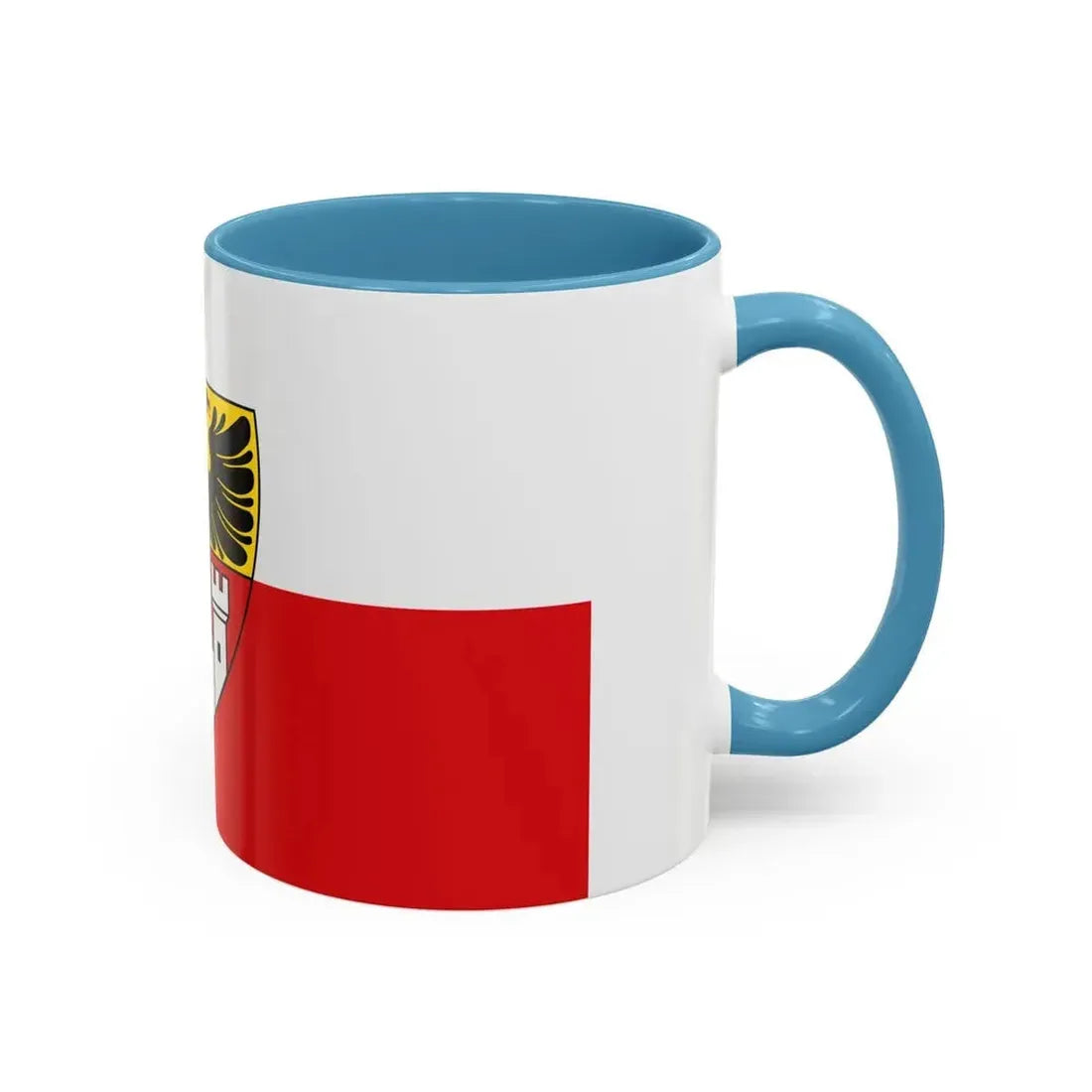 Flag of Duisburg mit Wappen Germany - Accent Coffee Mug - Go Mug Yourself