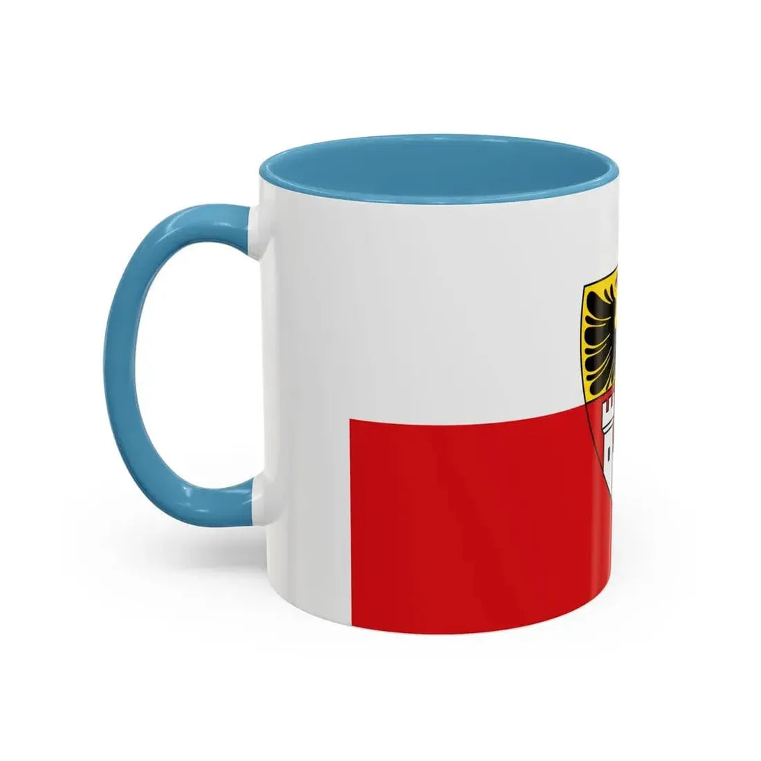 Flag of Duisburg mit Wappen Germany - Accent Coffee Mug - Go Mug Yourself