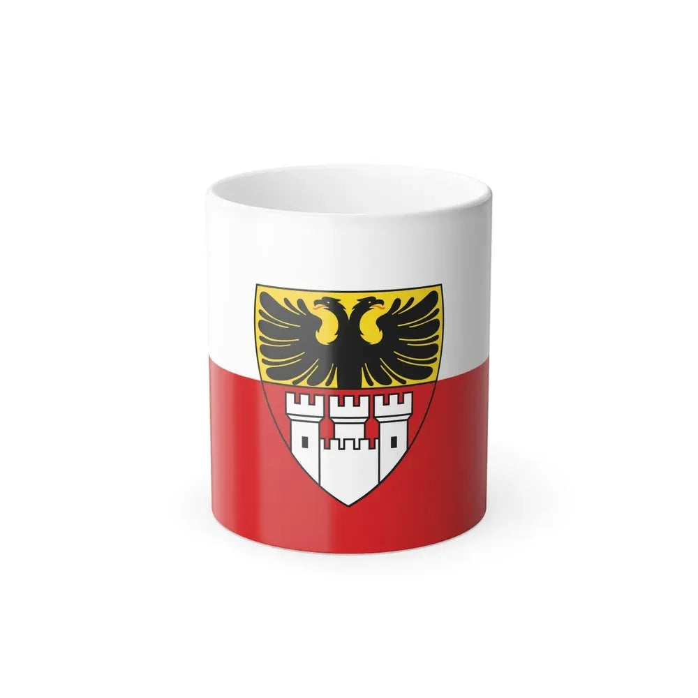 Flag of Duisburg mit Wappen Germany - Color Changing Coffee Mug 11oz - Go Mug Yourself