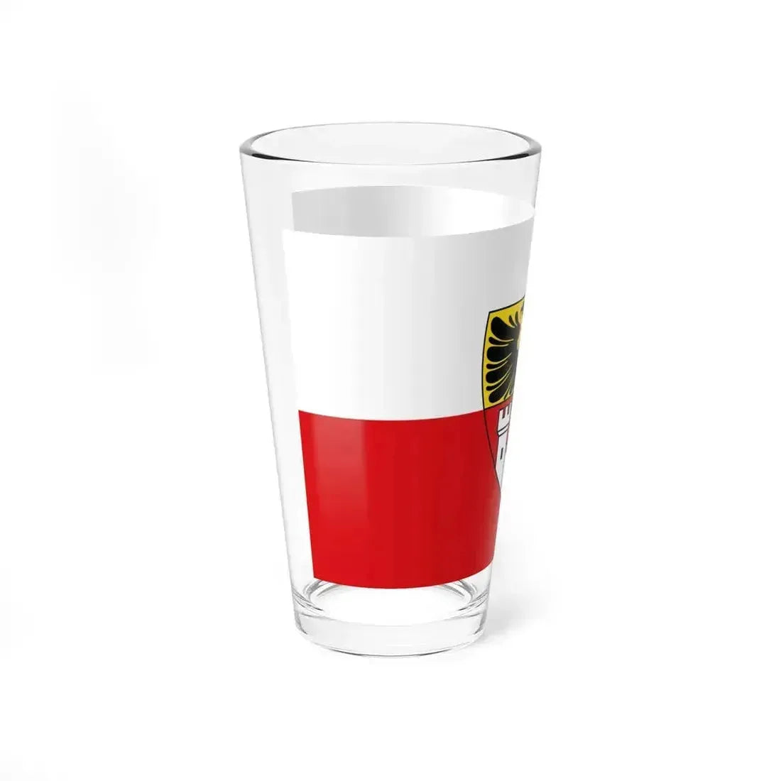 Flag of Duisburg mit Wappen Germany - Pint Glass 16oz - Go Mug Yourself