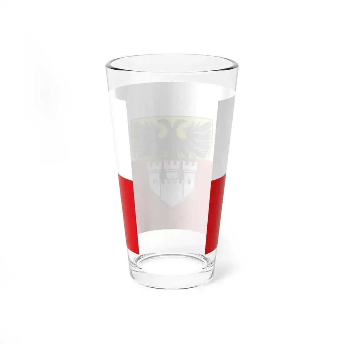 Flag of Duisburg mit Wappen Germany - Pint Glass 16oz - Go Mug Yourself