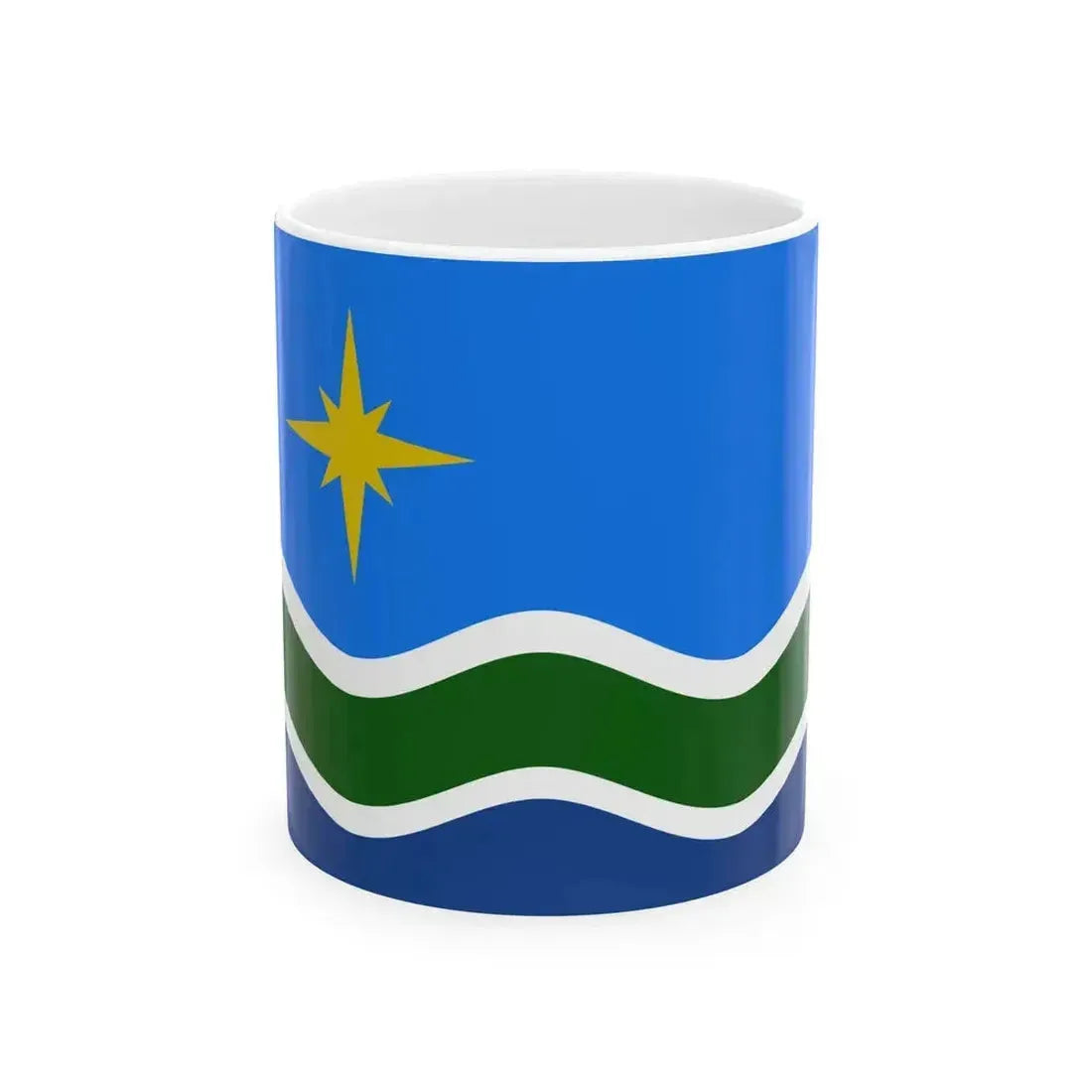 Flag of Duluth Minnesota (United States) White Coffee Mug 11oz - Go Mug Yourself