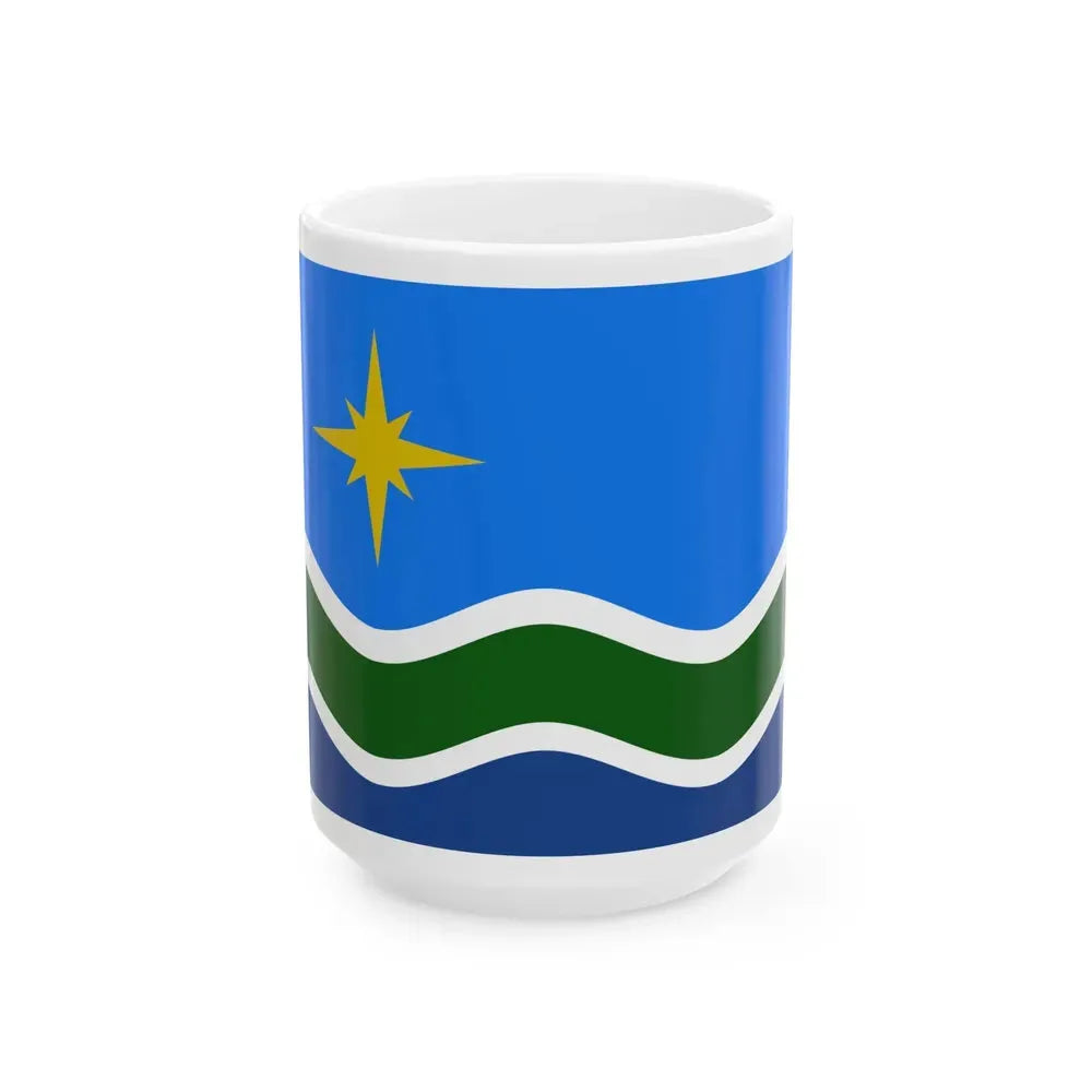 Flag of Duluth Minnesota (United States) White Coffee Mug 15oz - Go Mug Yourself