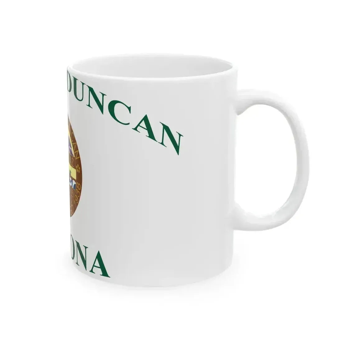 Flag of Duncan Arizona (United States) White Coffee Mug - Go Mug Yourself