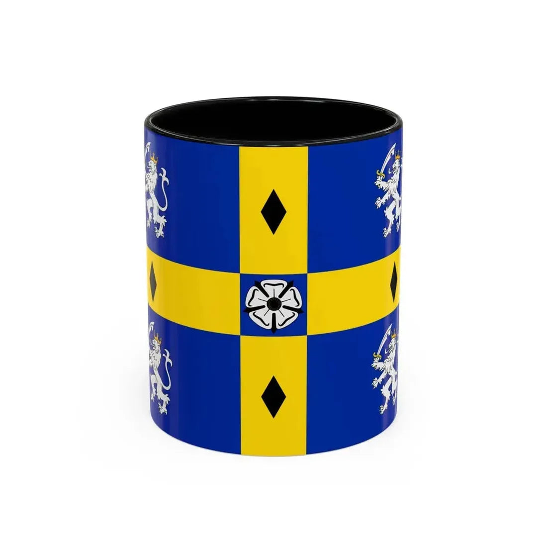Flag of Durham County Council UK - Accent Coffee Mug 11oz Black - Go Mug Yourself