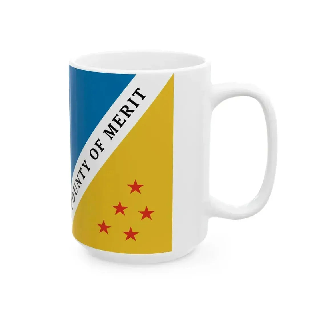 Flag of Durham County North Carolina 2002-2020 (United States) White Coffee Mug - Go Mug Yourself