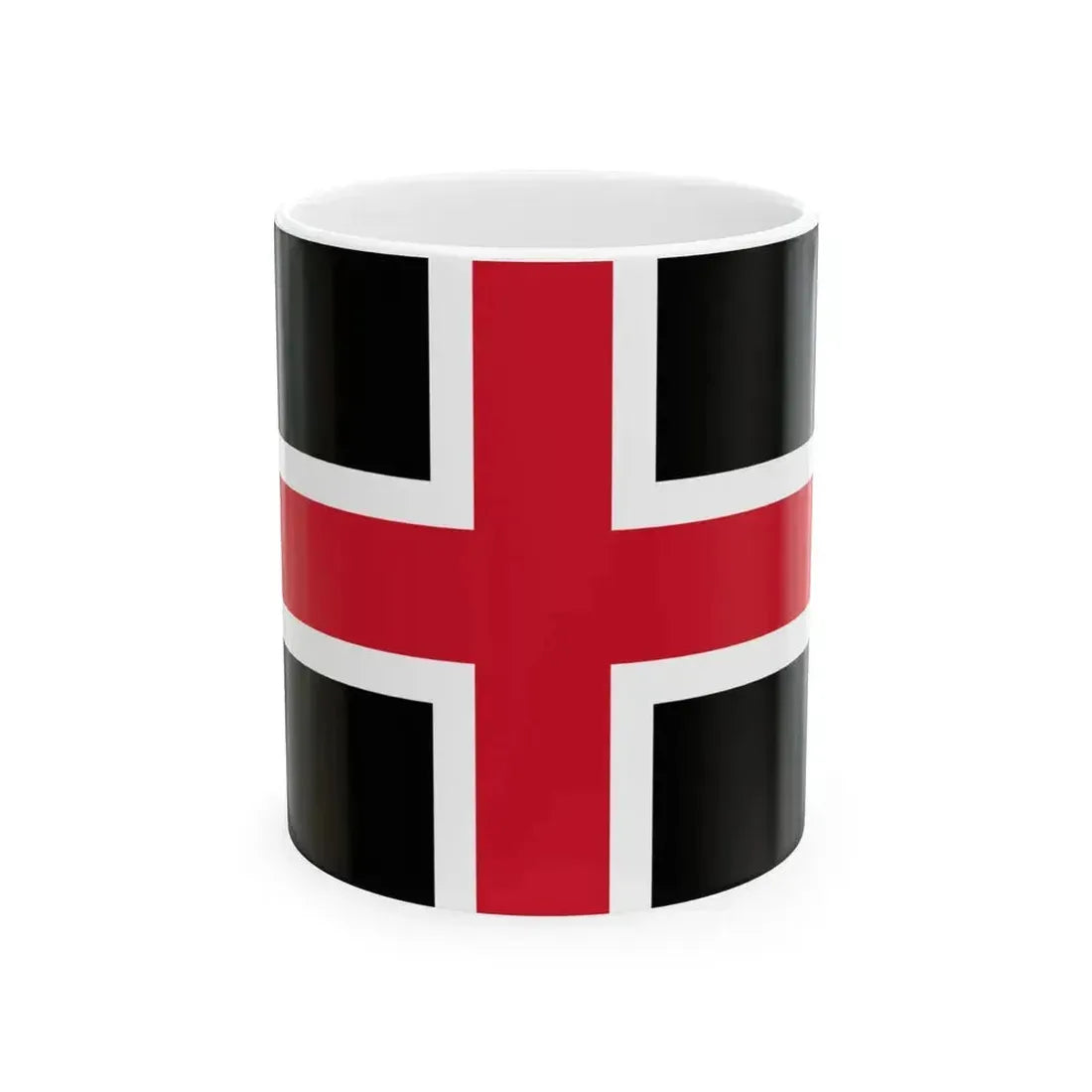 Flag of Durham UK - White Coffee Mug 11oz - Go Mug Yourself