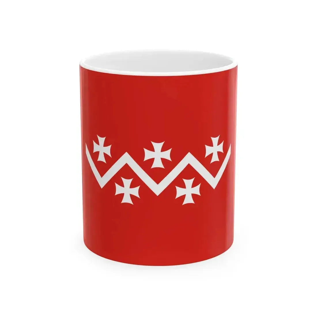 Flag of Dusheti Municipality (Georgia) White Coffee Mug 11oz - Go Mug Yourself