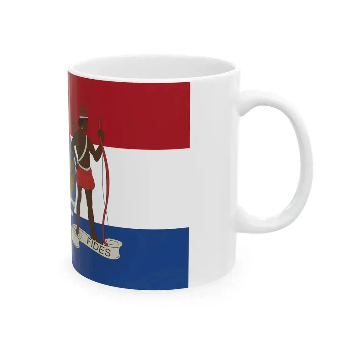 Flag of Dutch colony of Suriname (Netherlands) White Coffee Mug - Go Mug Yourself
