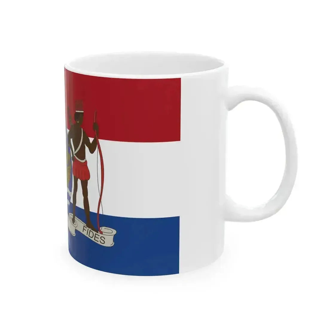 Flag of Dutch colony of Suriname (Netherlands) White Coffee Mug - Go Mug Yourself