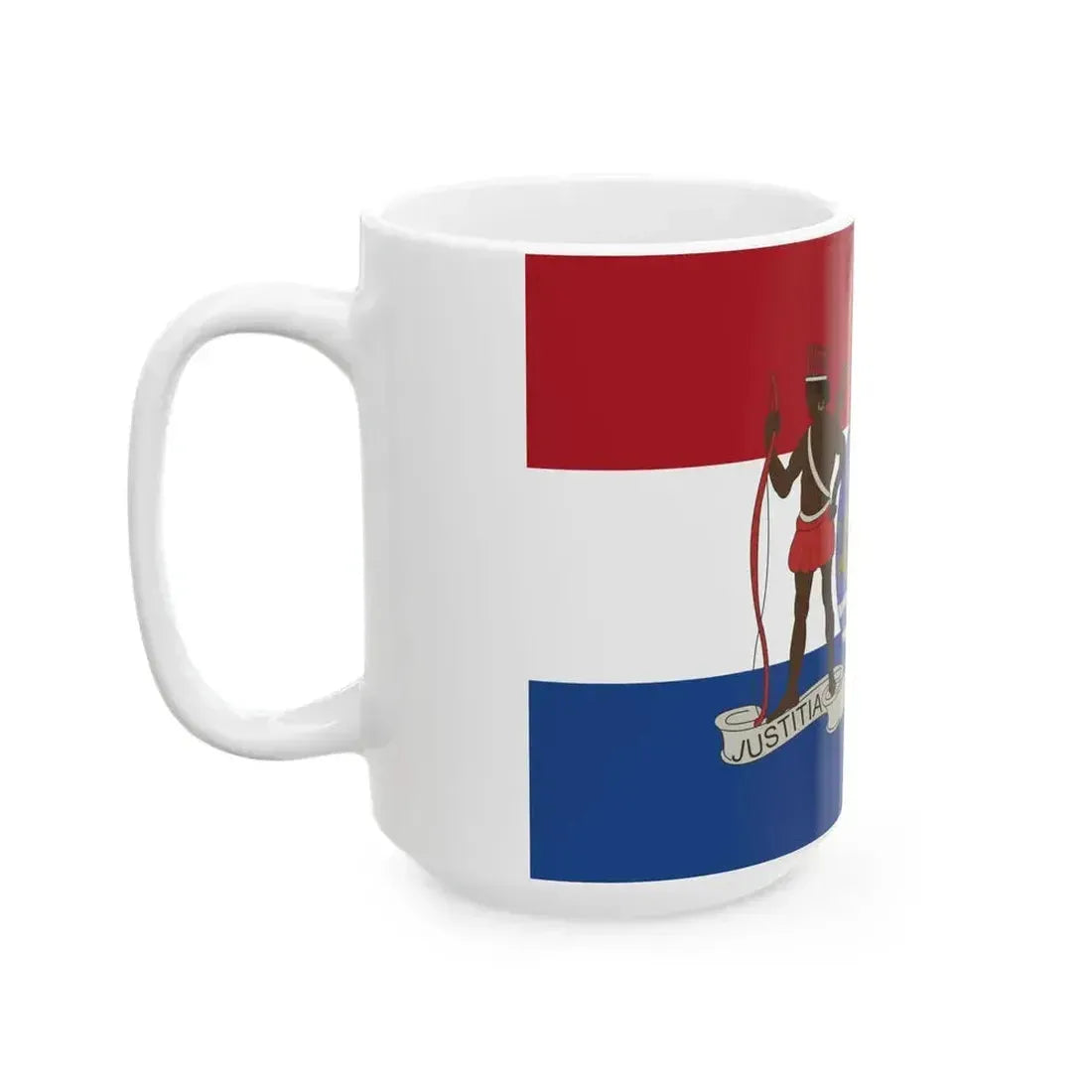 Flag of Dutch colony of Suriname (Netherlands) White Coffee Mug - Go Mug Yourself