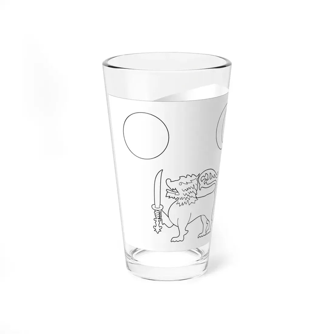 Flag of Dutthagamani (Sri Lanka) Pint Glass 16oz - Go Mug Yourself