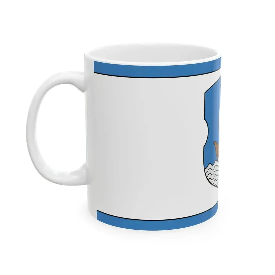 Flag of Dzisna (Belarus) White Coffee Mug - Go Mug Yourself