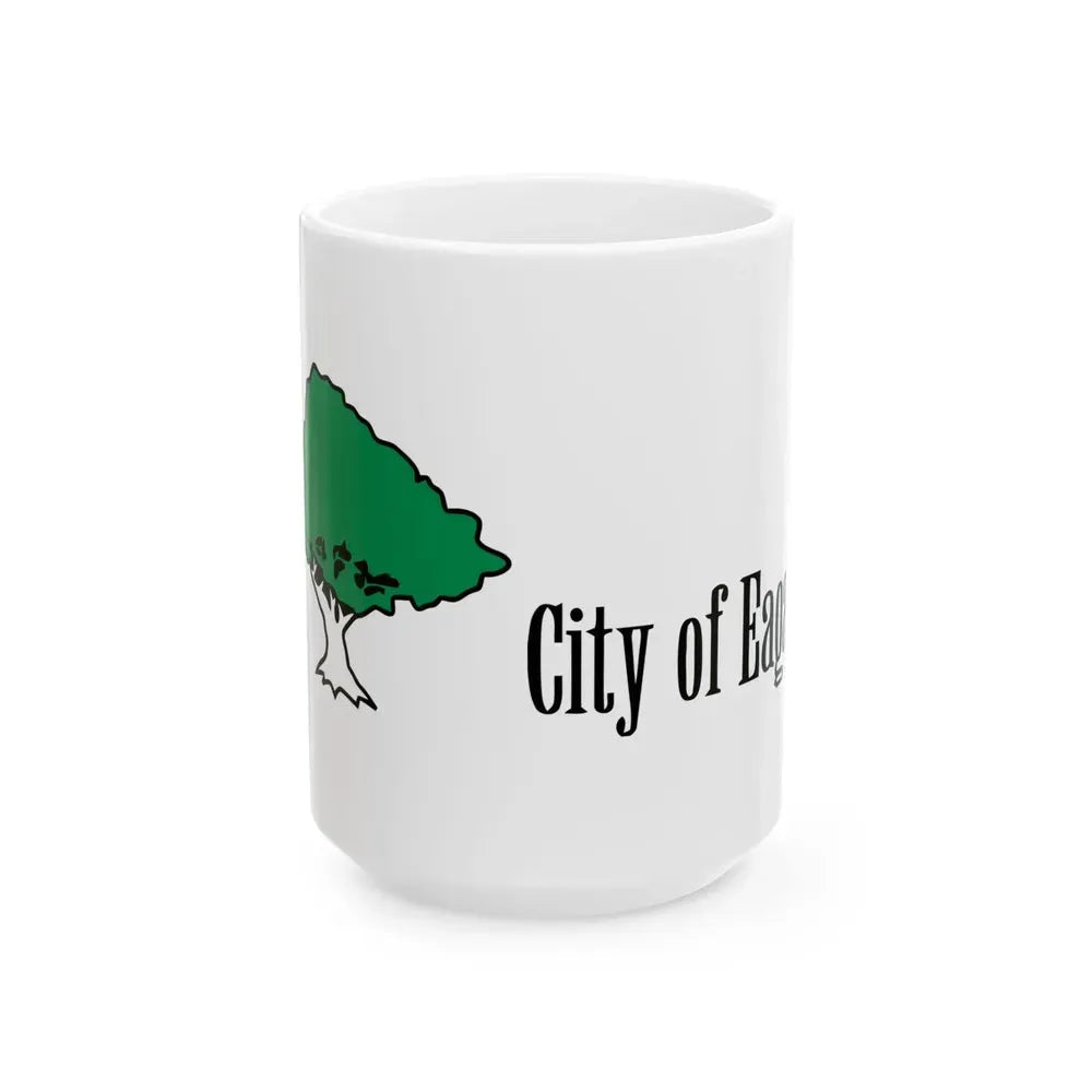 Flag of Eagan Minnesota (United States) White Coffee Mug 15oz - Go Mug Yourself