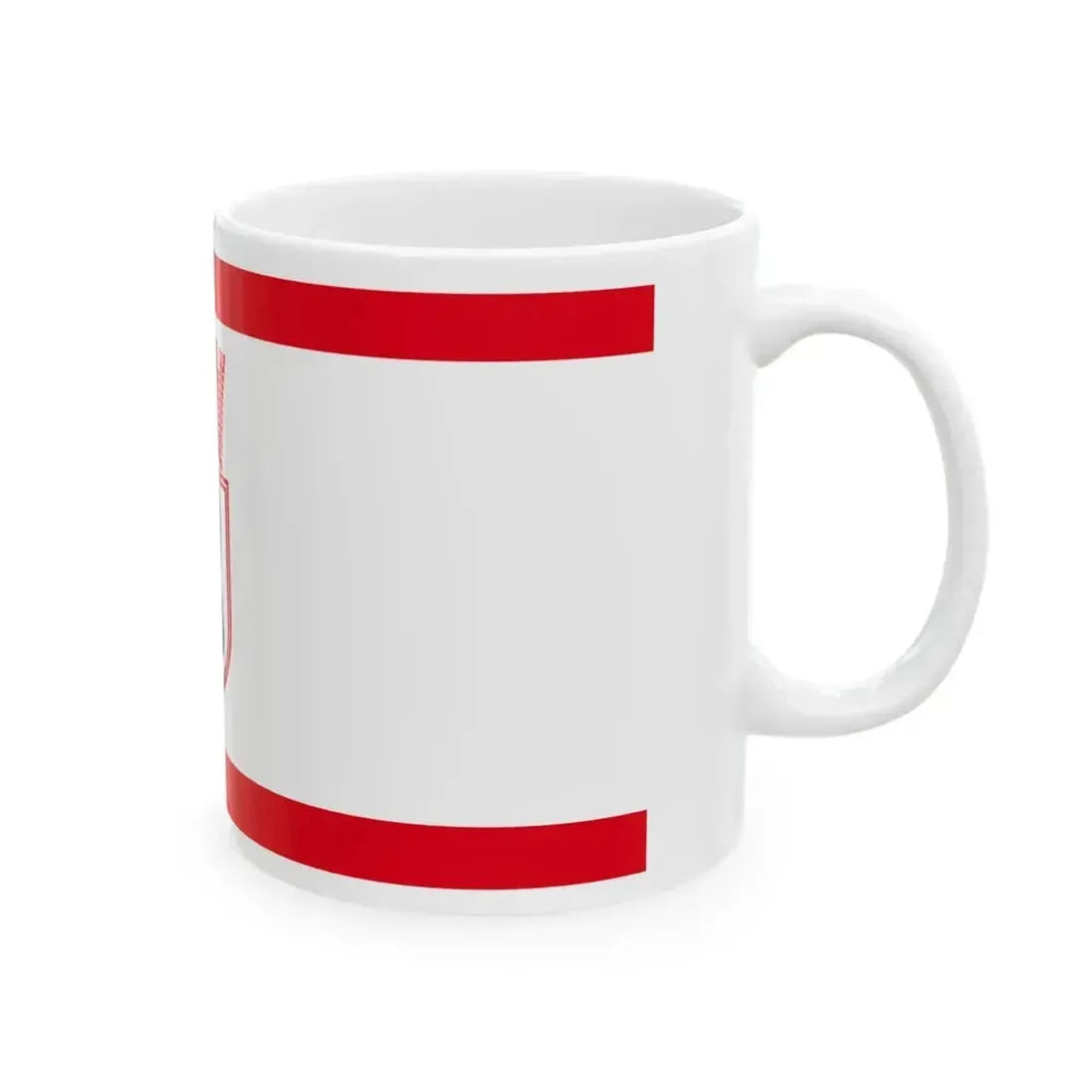 Flag of East Berlin 1956-1990 (Germany) White Coffee Mug - Go Mug Yourself