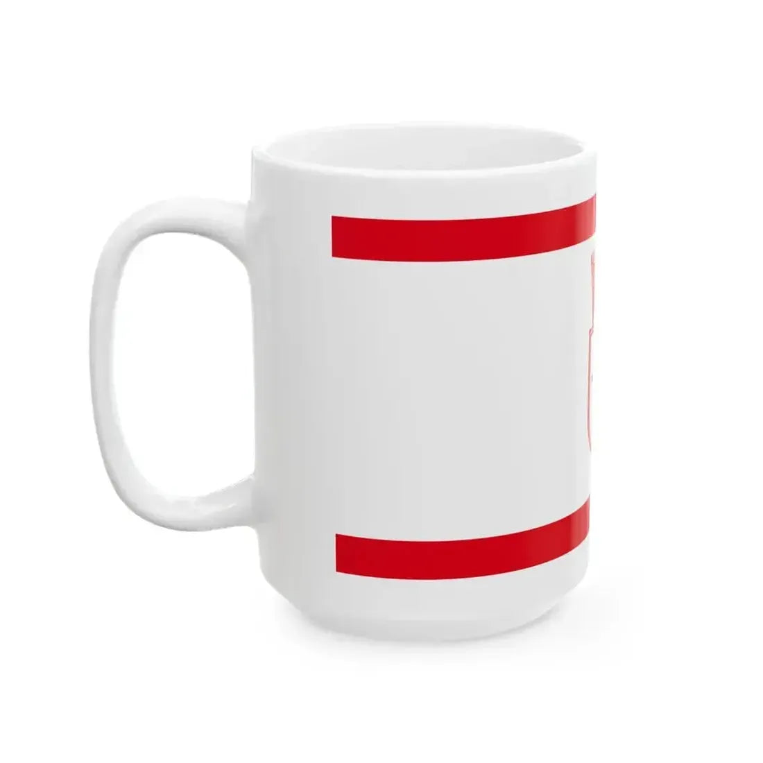 Flag of East Berlin 1956-1990 (Germany) White Coffee Mug - Go Mug Yourself
