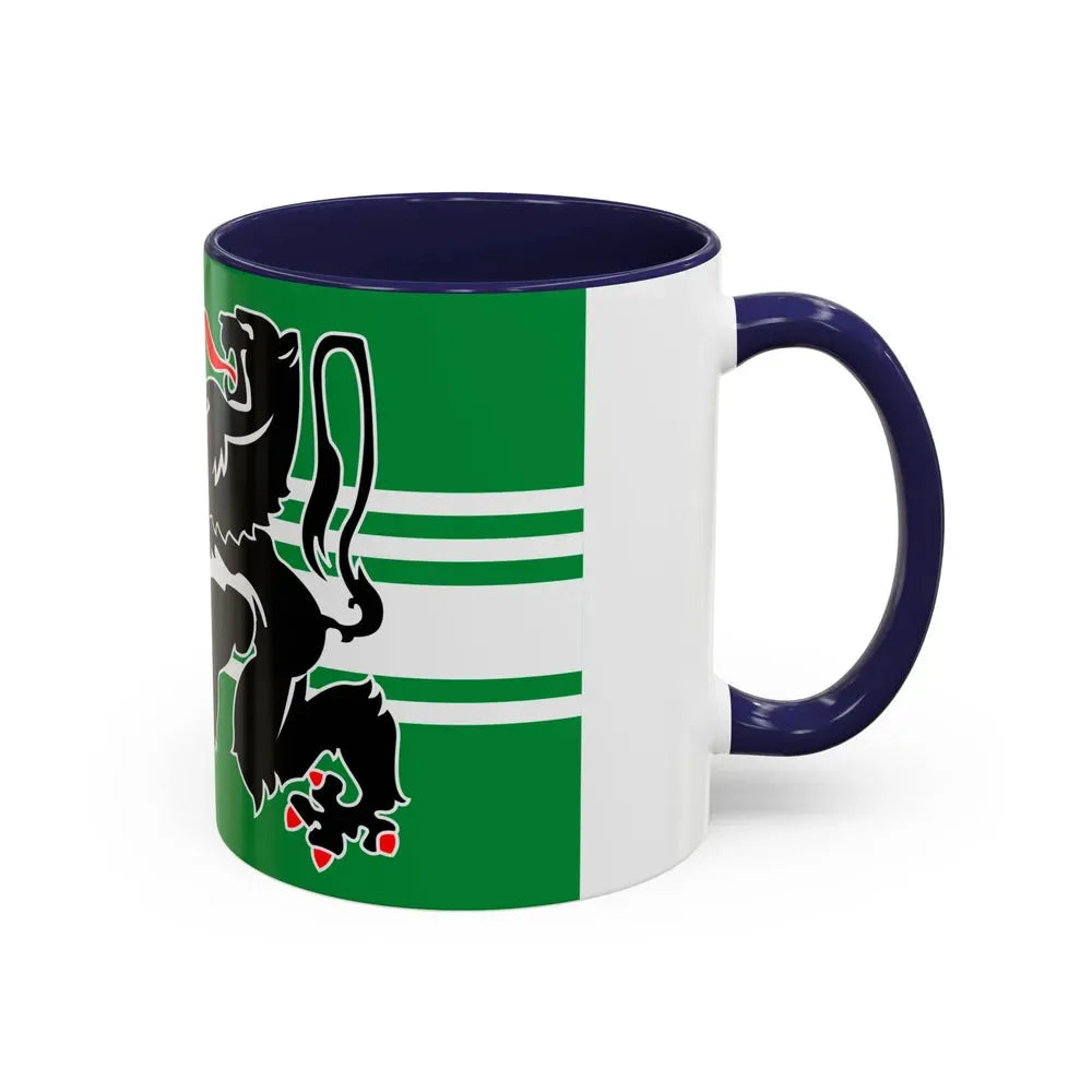 Flag of East Flanders Belgium - Accent Coffee Mug - Go Mug Yourself
