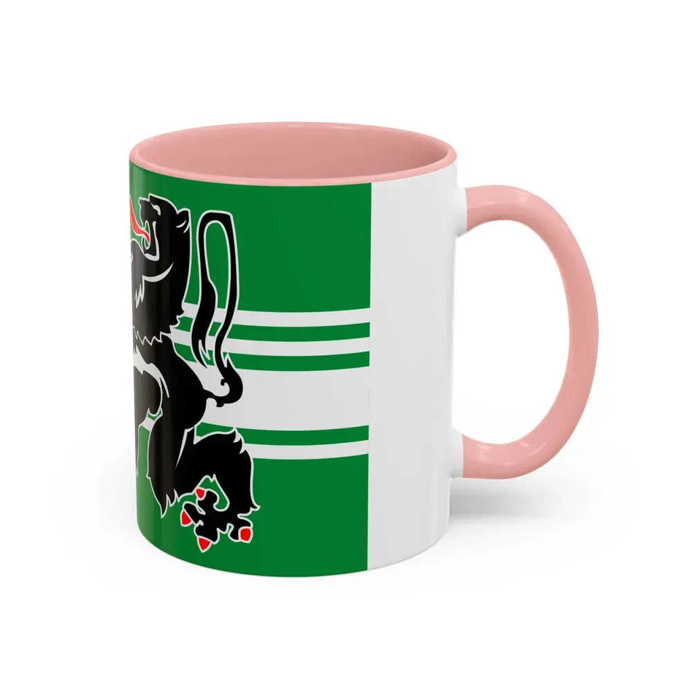 Flag of East Flanders Belgium - Accent Coffee Mug - Go Mug Yourself