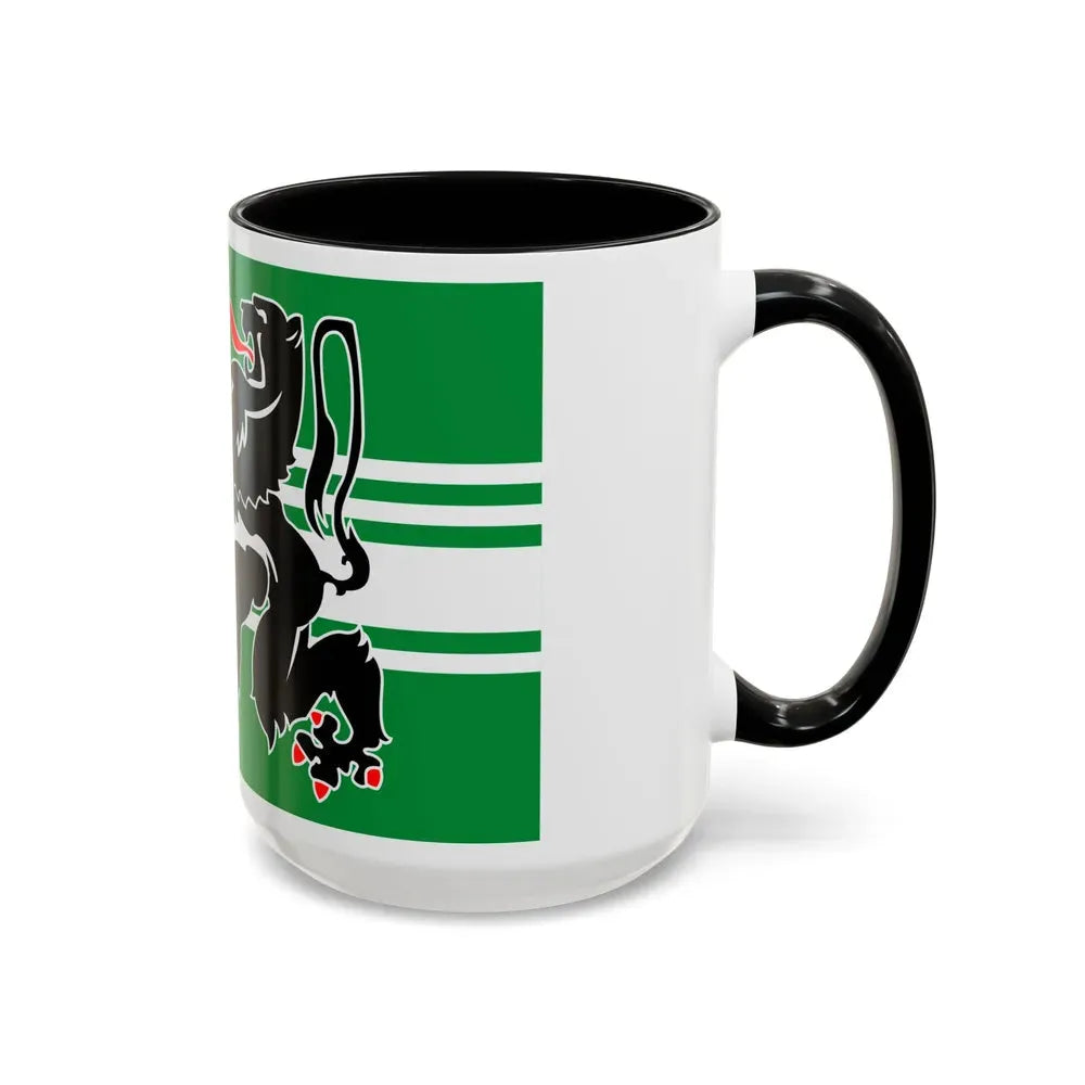 Flag of East Flanders Belgium - Accent Coffee Mug - Go Mug Yourself