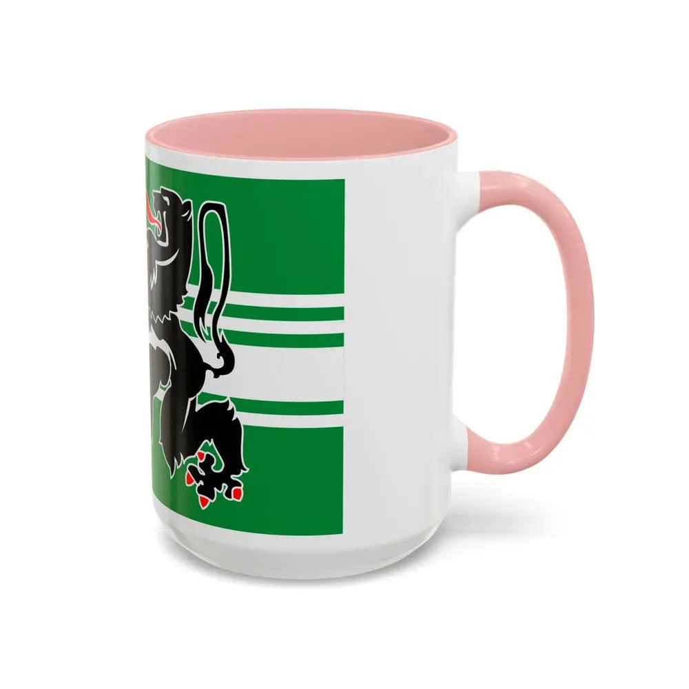 Flag of East Flanders Belgium - Accent Coffee Mug - Go Mug Yourself
