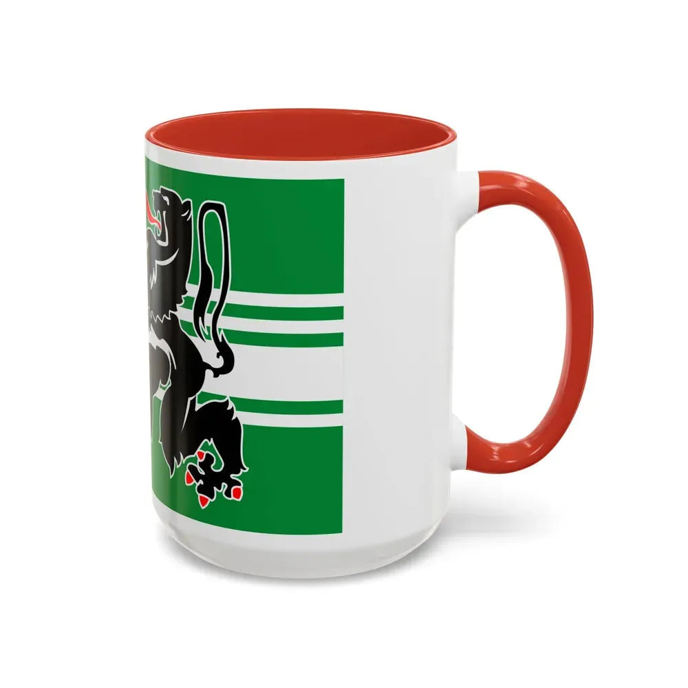 Flag of East Flanders Belgium - Accent Coffee Mug - Go Mug Yourself