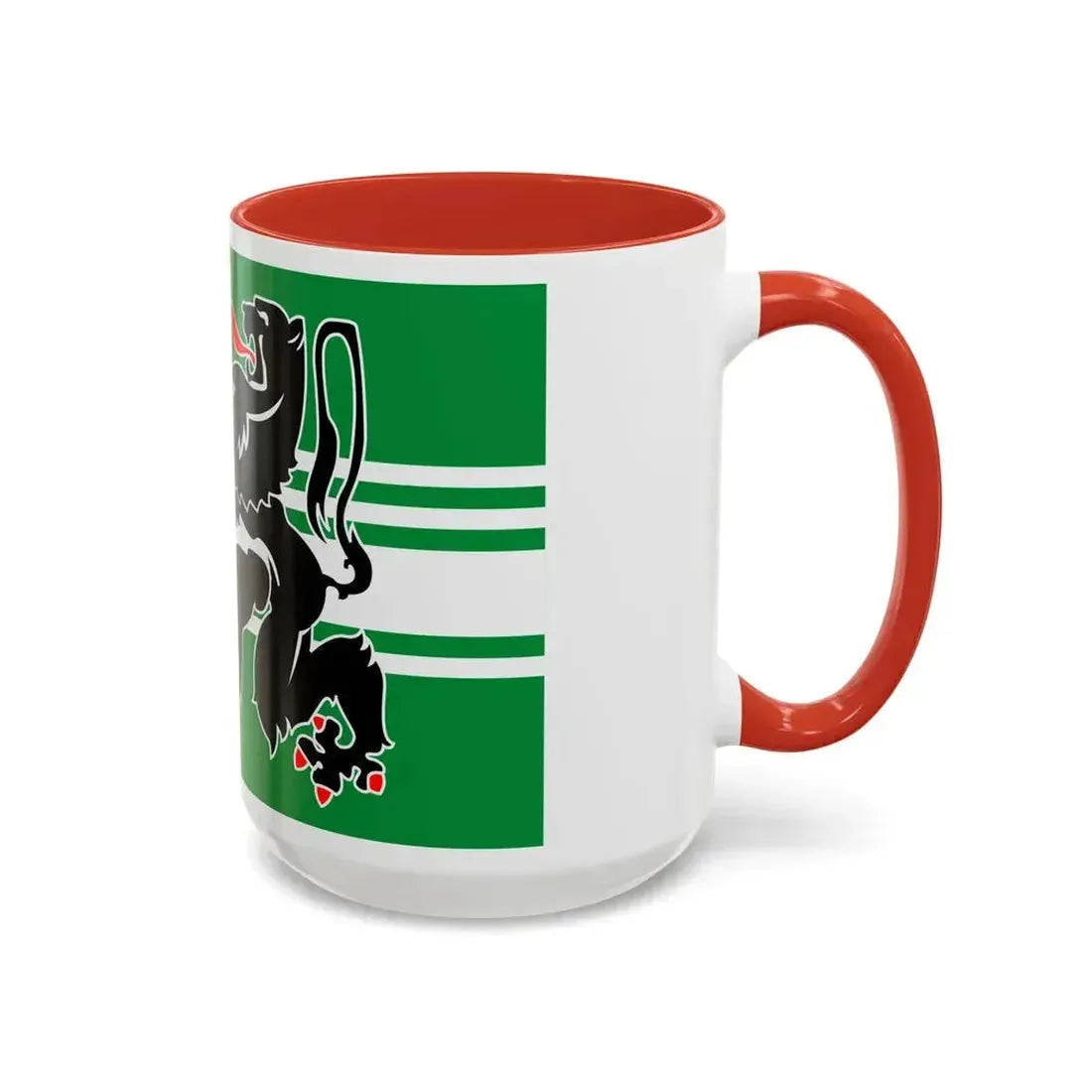 Flag of East Flanders Belgium - Accent Coffee Mug - Go Mug Yourself