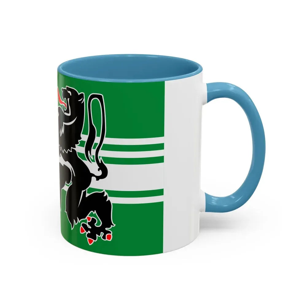 Flag of East Flanders Belgium - Accent Coffee Mug - Go Mug Yourself
