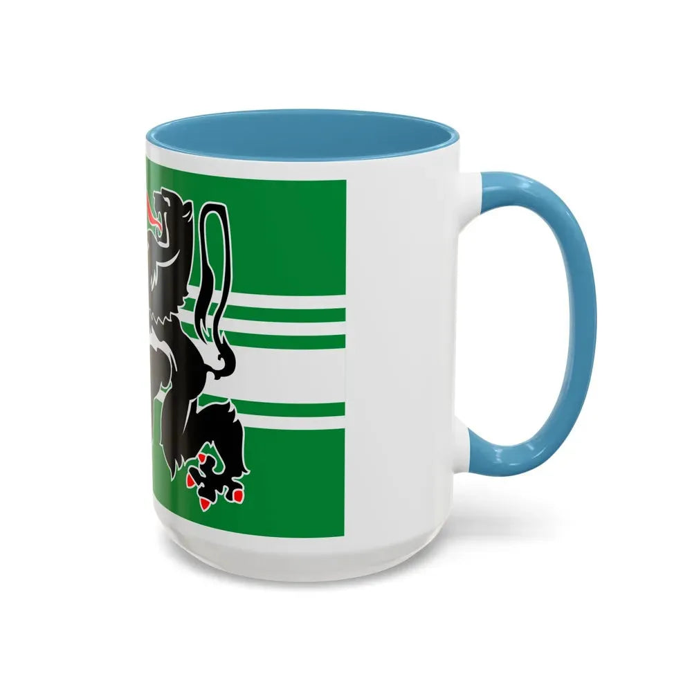 Flag of East Flanders Belgium - Accent Coffee Mug - Go Mug Yourself