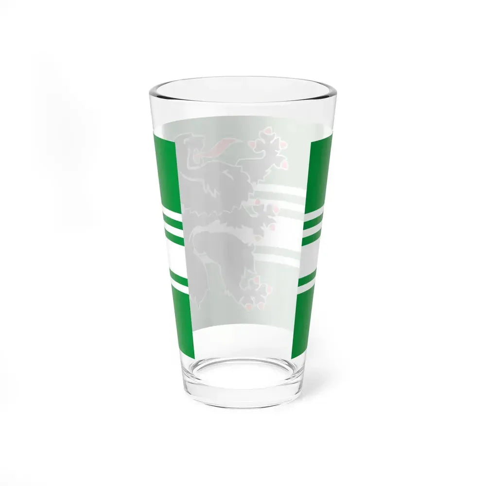 Flag of East Flanders Belgium - Pint Glass 16oz - Go Mug Yourself