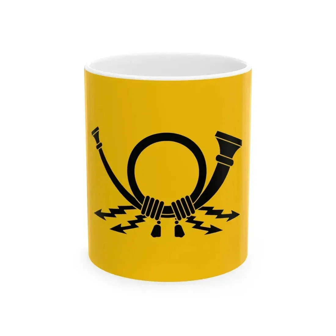 Flag of East Germany Post 1975-1990 (Germany) White Coffee Mug 11oz - Go Mug Yourself