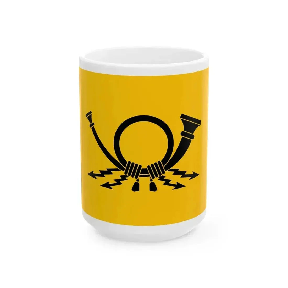 Flag of East Germany Post 1975-1990 (Germany) White Coffee Mug 15oz - Go Mug Yourself
