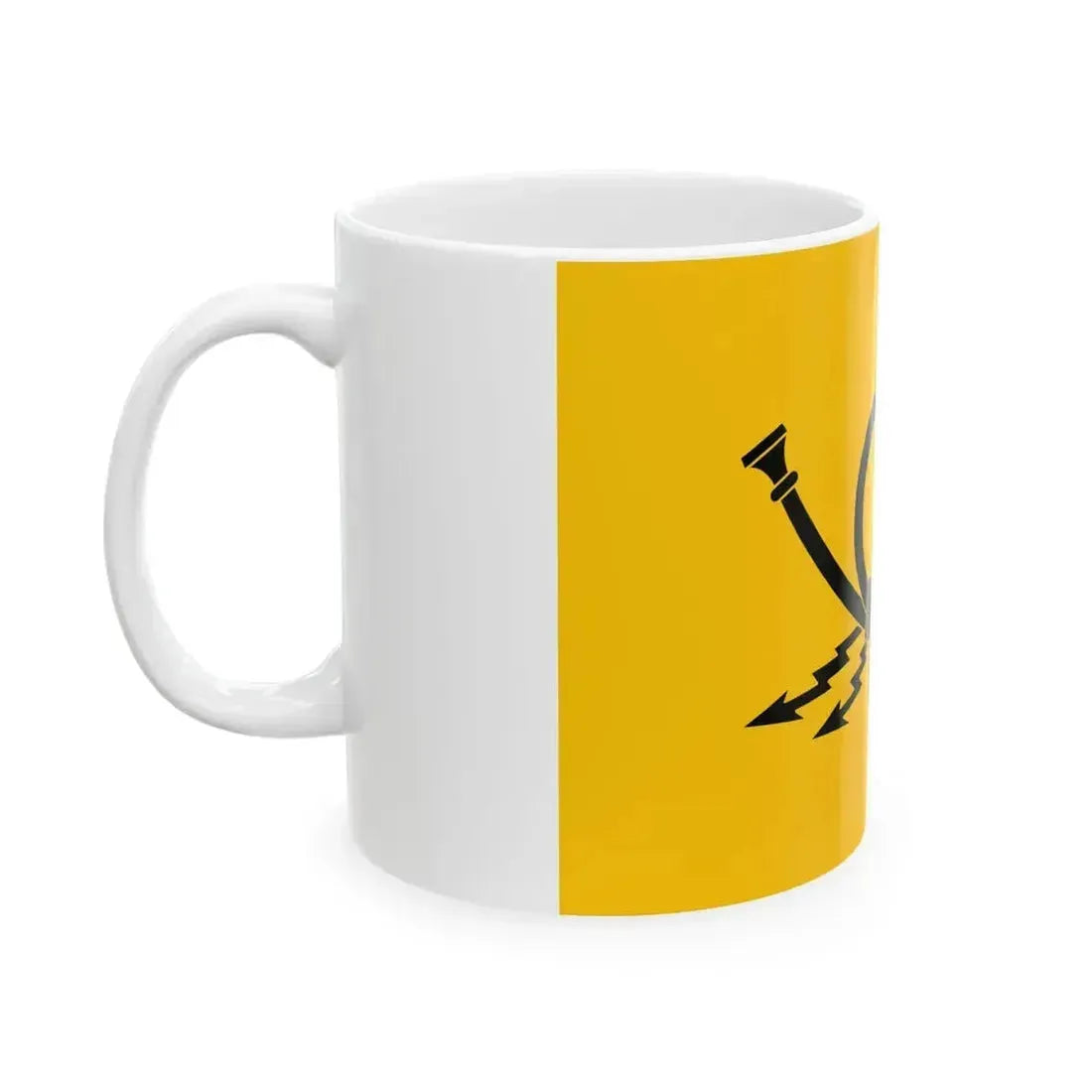 Flag of East Germany Post 1975-1990 (Germany) White Coffee Mug - Go Mug Yourself