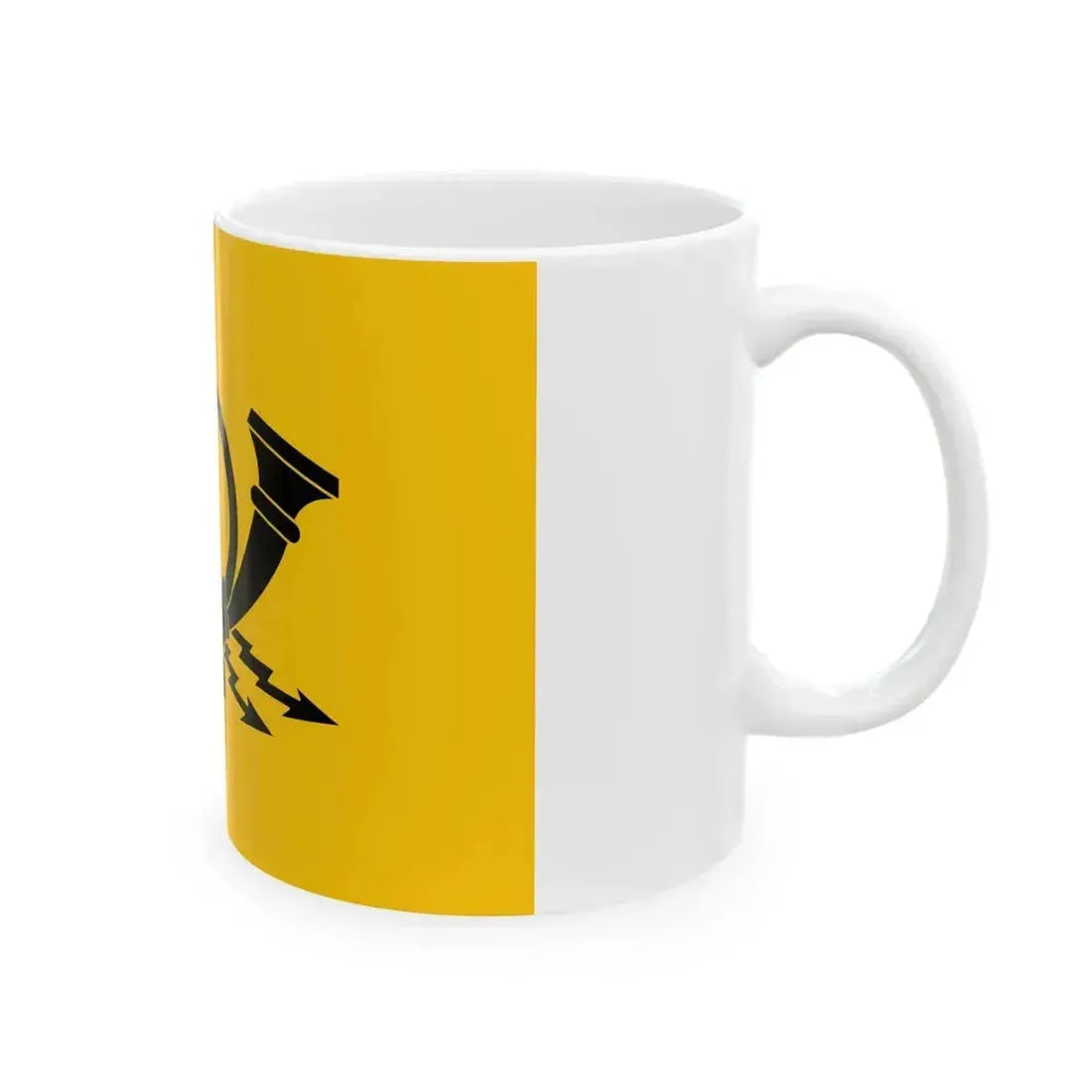 Flag of East Germany Post 1975-1990 (Germany) White Coffee Mug - Go Mug Yourself