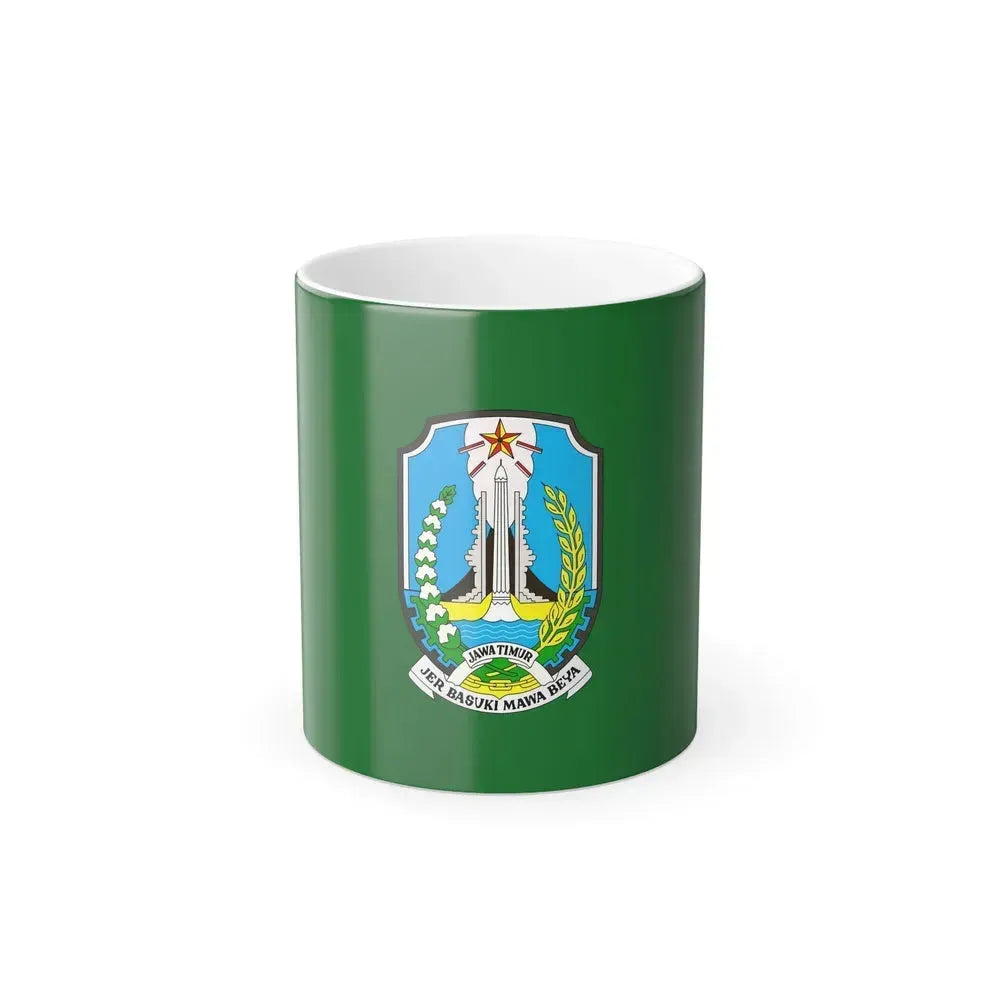 Flag of East Java Indonesia - Color Changing Coffee Mug 11oz - Go Mug Yourself