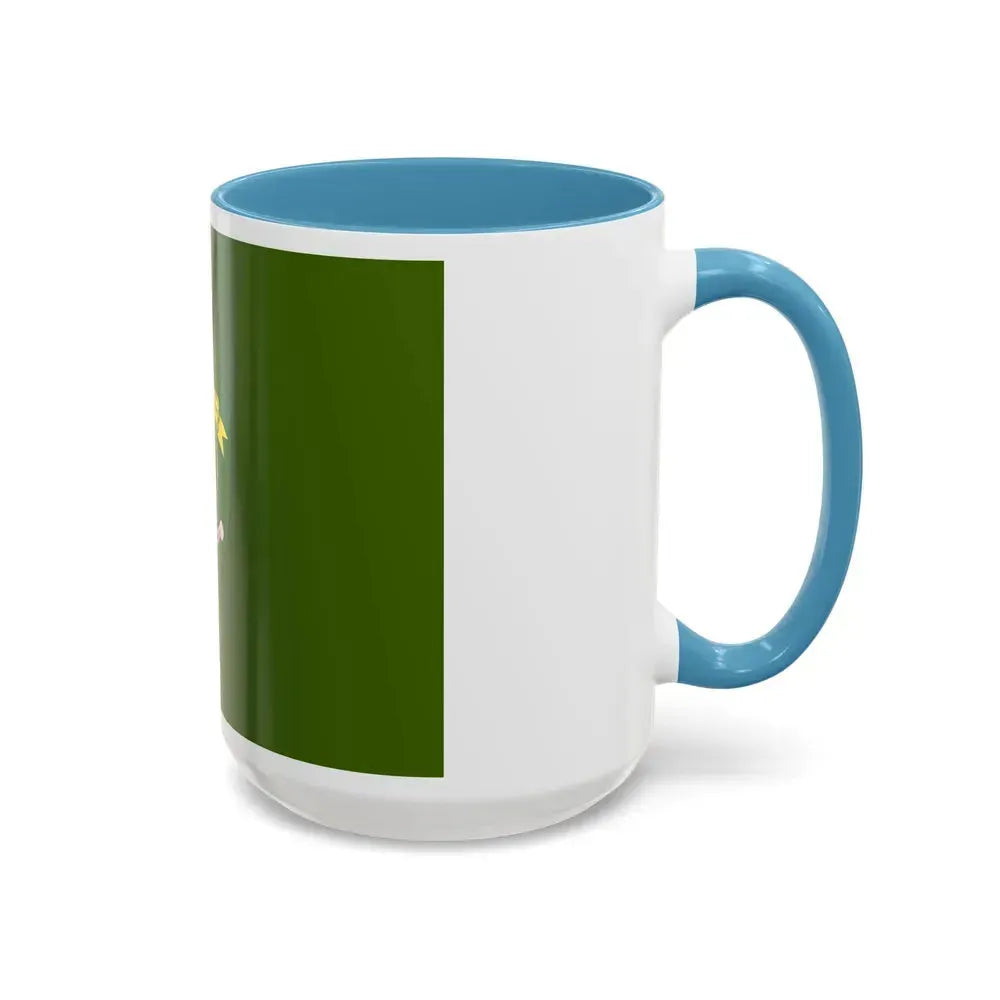 Flag of East Kalimantan Indonesia - Accent Coffee Mug - Go Mug Yourself