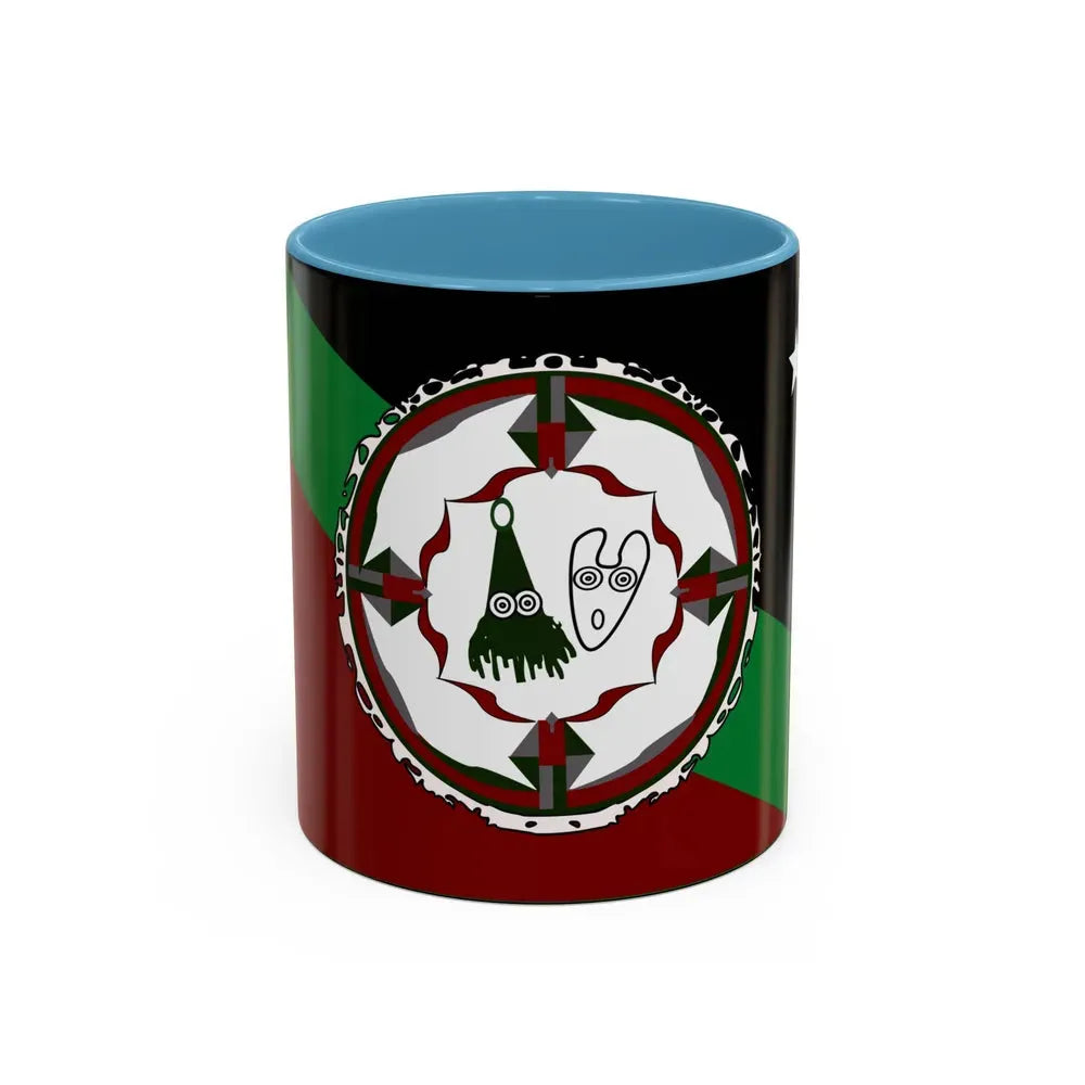 Flag of East New Britain Papa New Guinea - Accent Coffee Mug 11oz Light Blue - Go Mug Yourself