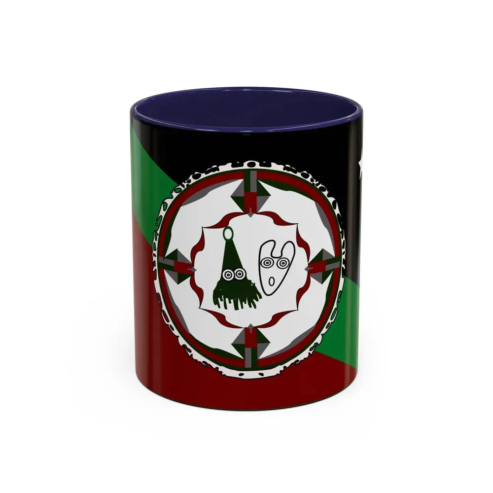 Flag of East New Britain Papa New Guinea - Accent Coffee Mug 11oz Navy - Go Mug Yourself