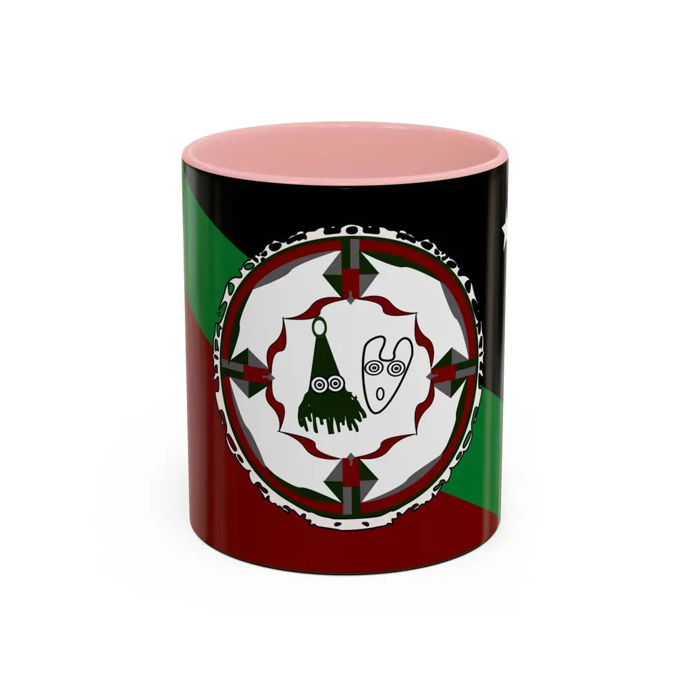 Flag of East New Britain Papa New Guinea - Accent Coffee Mug 11oz Pink - Go Mug Yourself