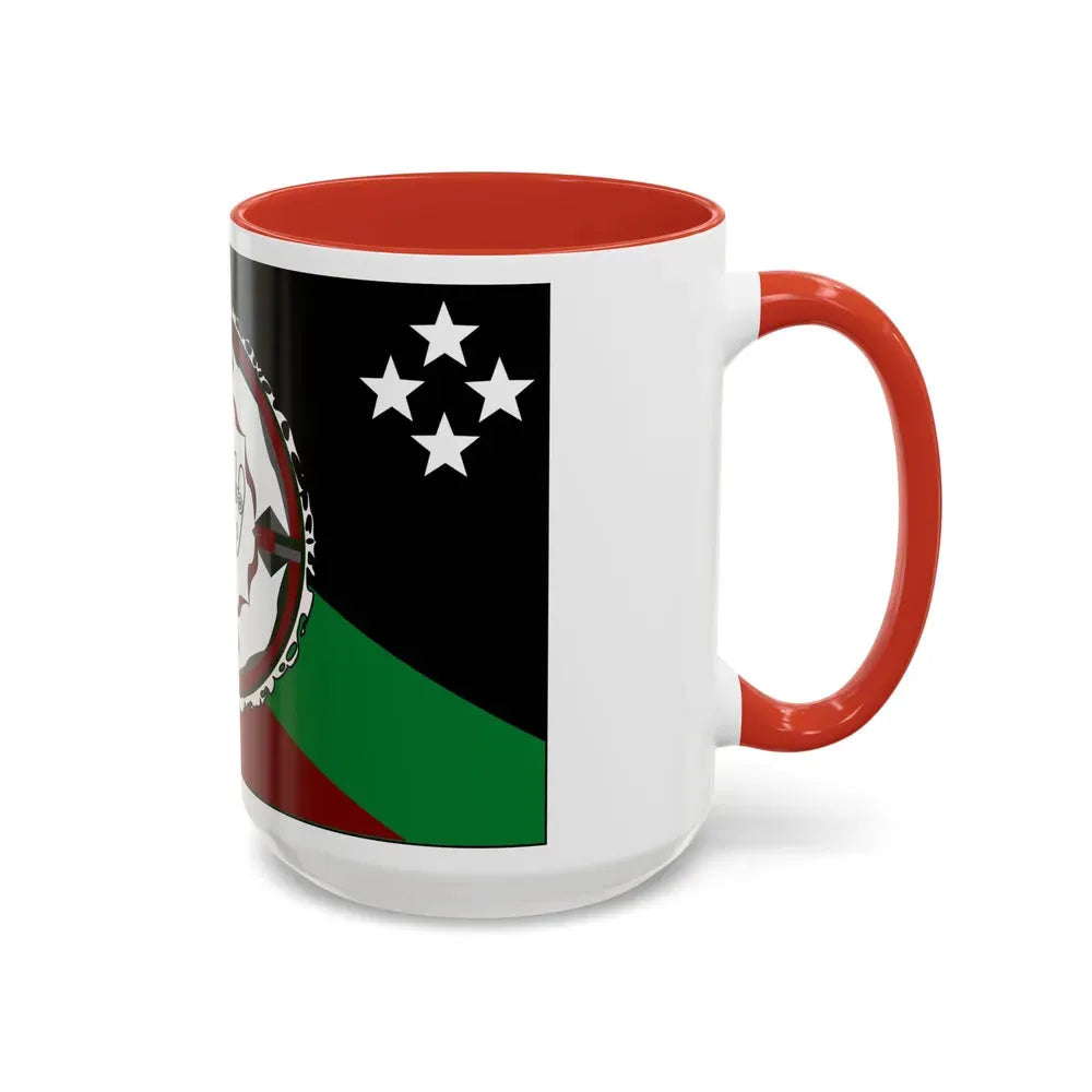 Flag of East New Britain Papa New Guinea - Accent Coffee Mug - Go Mug Yourself