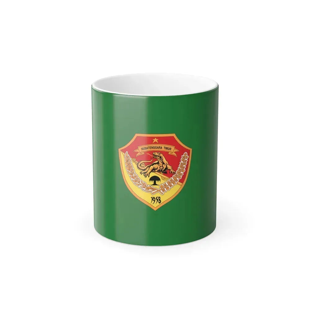 Flag of East Nusa Tenggara Indonesia - Color Changing Coffee Mug 11oz - Go Mug Yourself