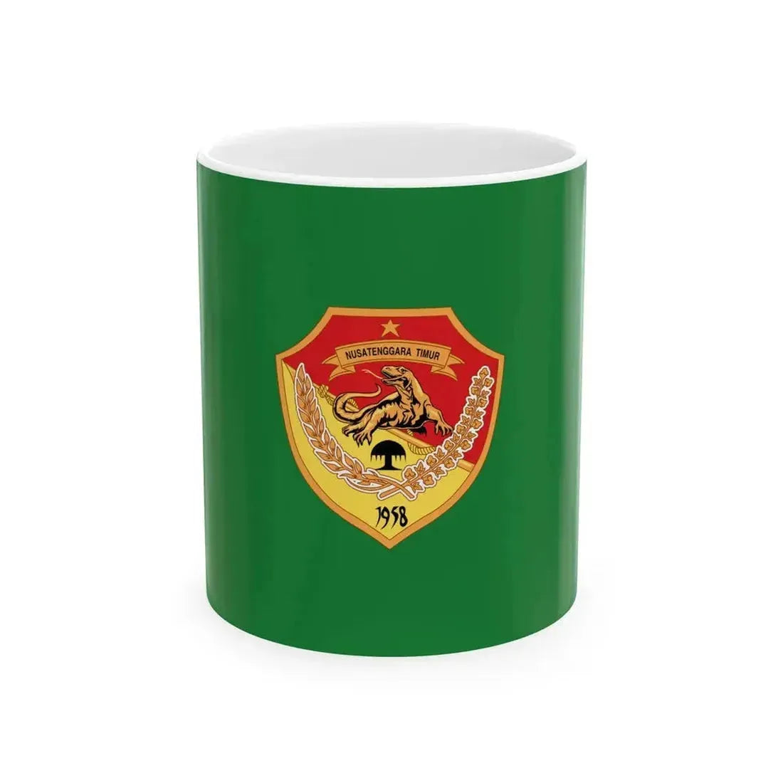 Flag of East Nusa Tenggara Indonesia - White Coffee Mug 11oz - Go Mug Yourself