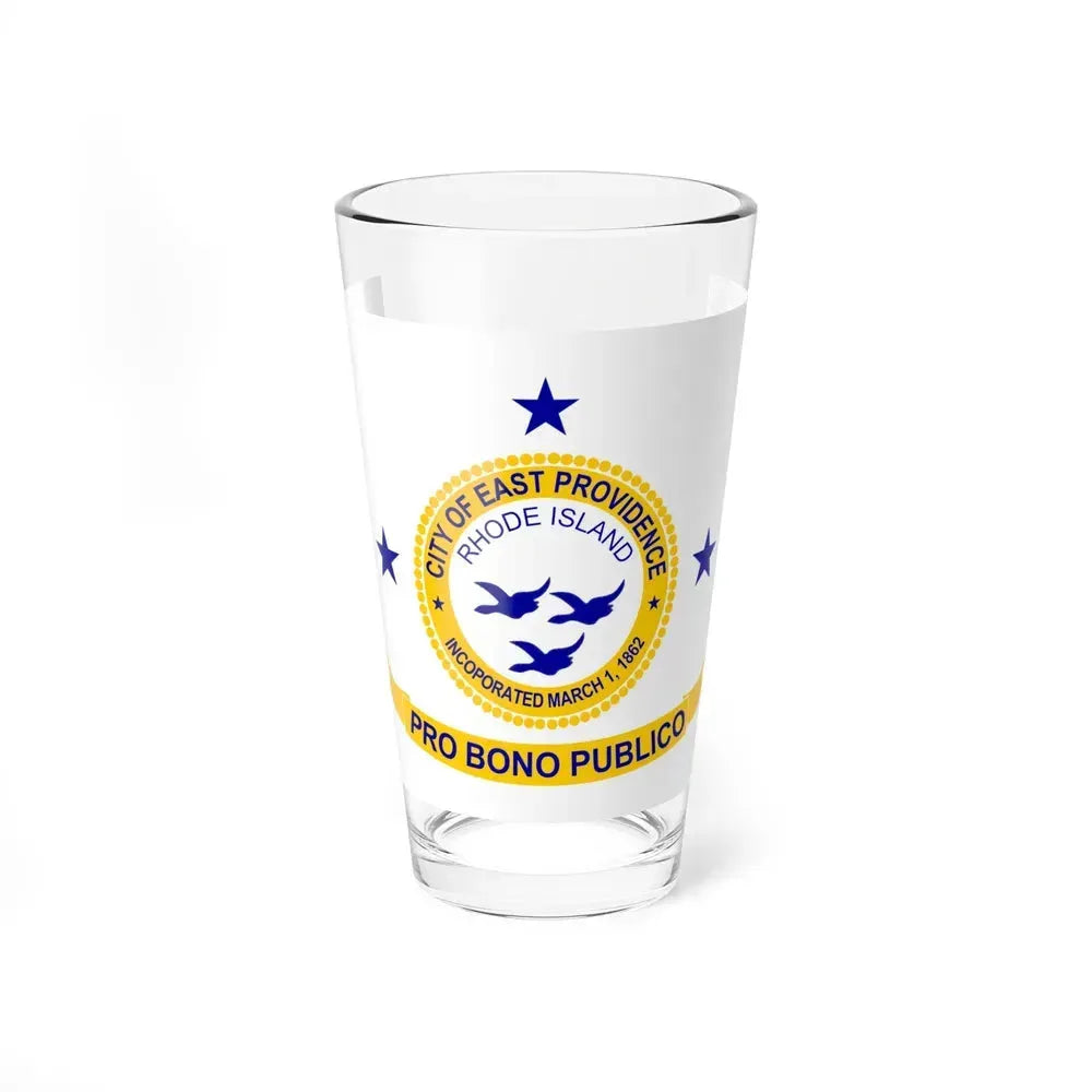 Flag of East Providence, Rhode Island - Pint Glass 16oz 16oz - Go Mug Yourself