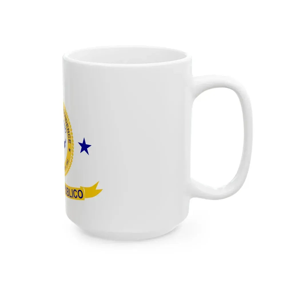 Flag of East Providence Rhode Island (United States) White Coffee Mug - Go Mug Yourself